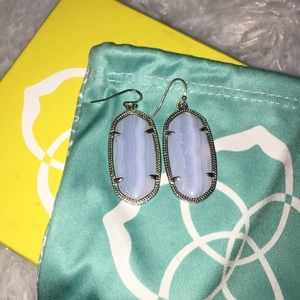 Kendra Scott Elle blue agate Earrings